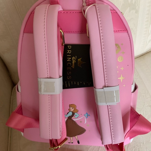 cinderella pink dress backpack Loungefly Disney Princess Cinderella Mice Sewing Pink Dress Mini Backpack